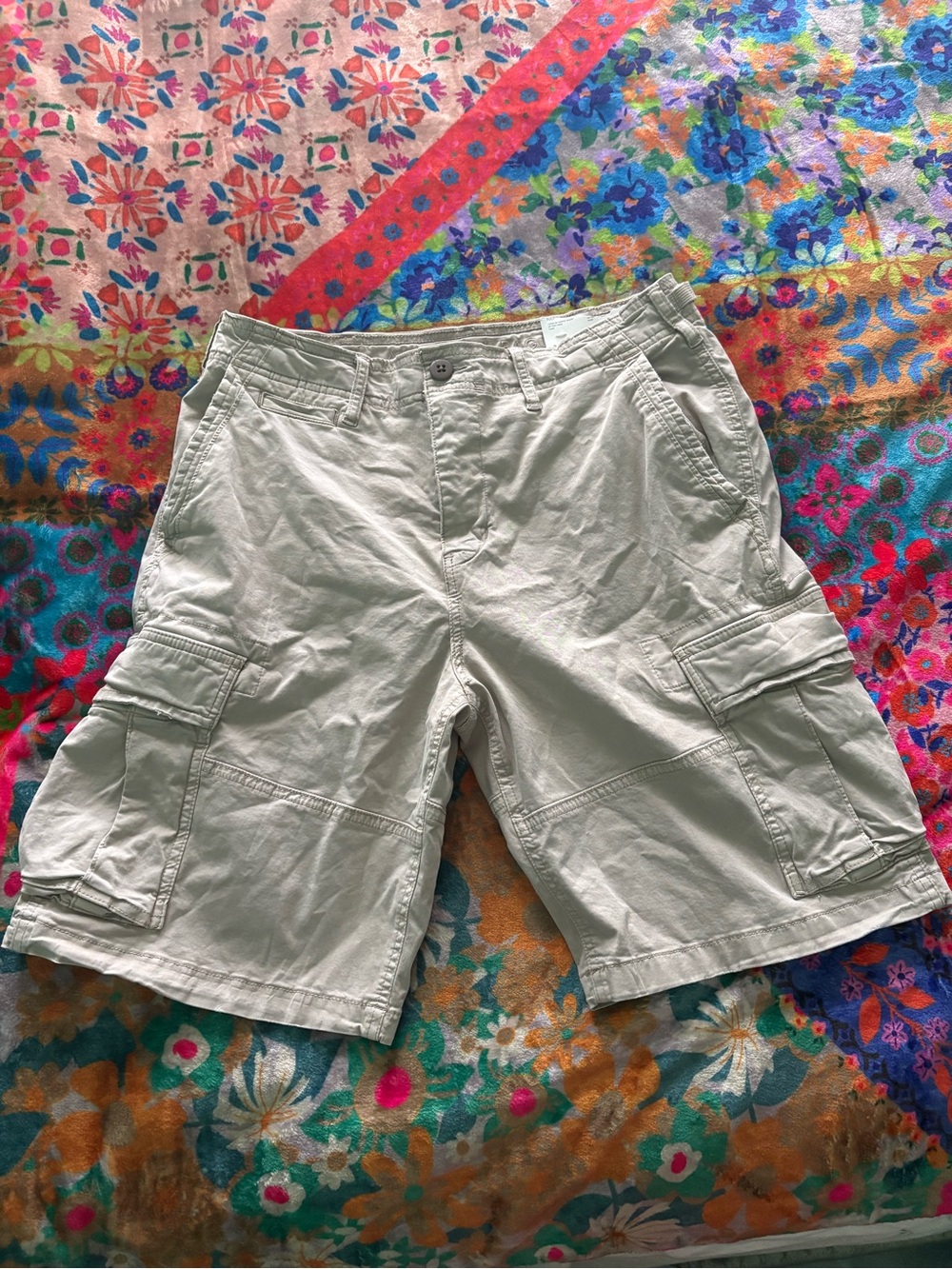 Men's Cargo Shorts - Light Beige